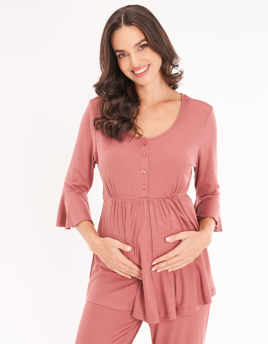Ribbed Pajama Set