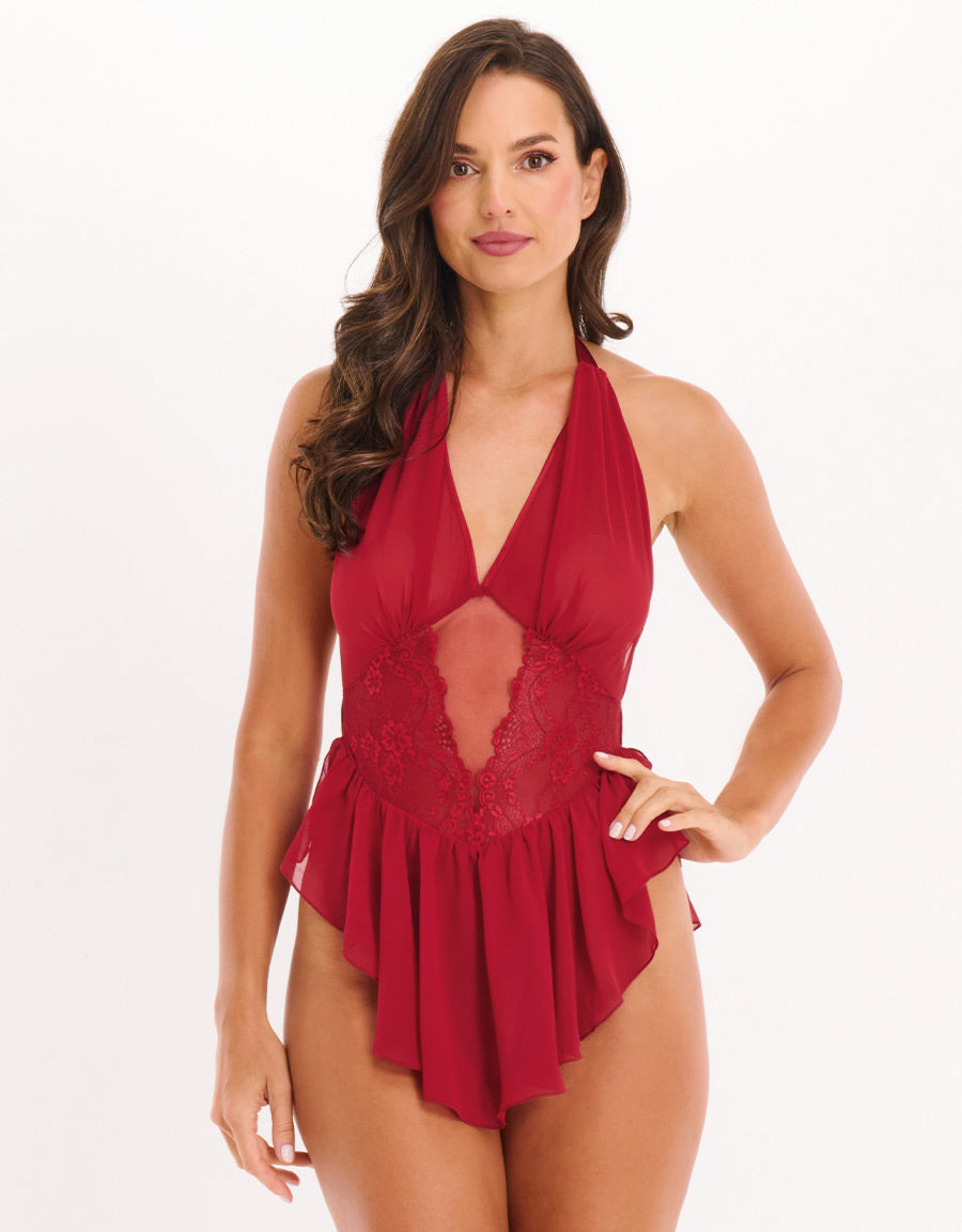 Chiffon Teddy Set