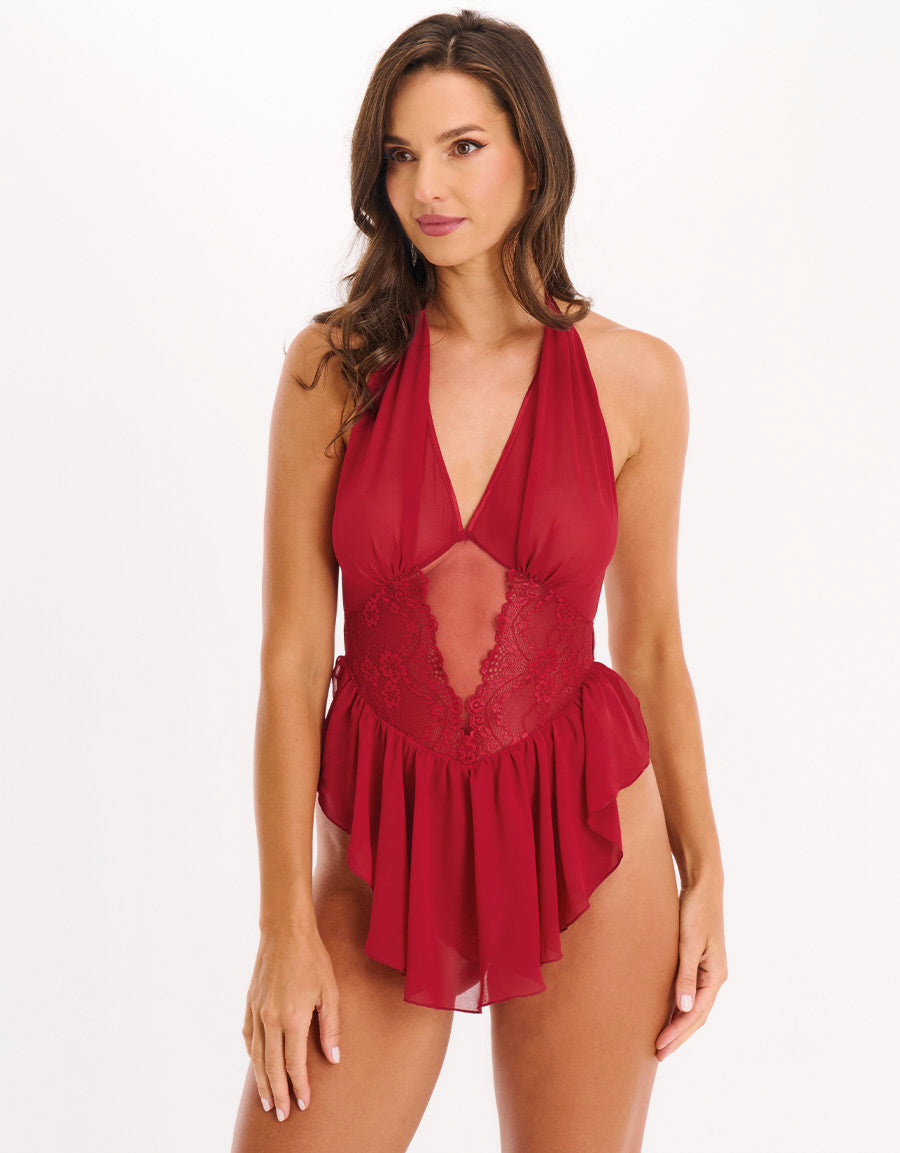 Chiffon Teddy Set