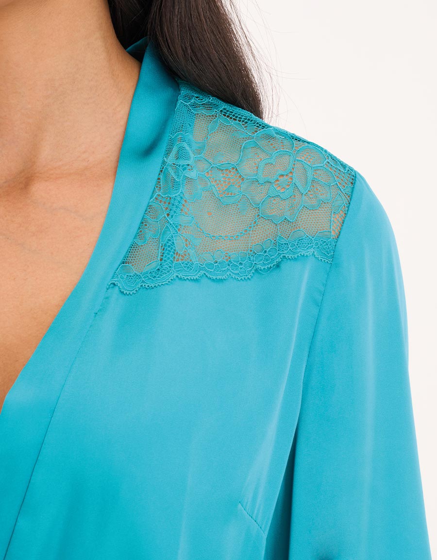 Satin Short Robe