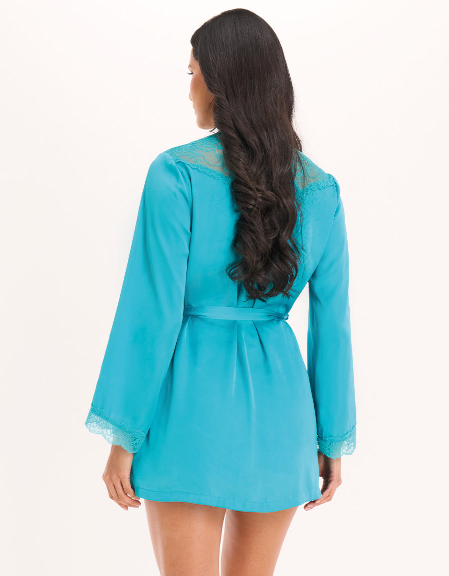 Satin Short Robe