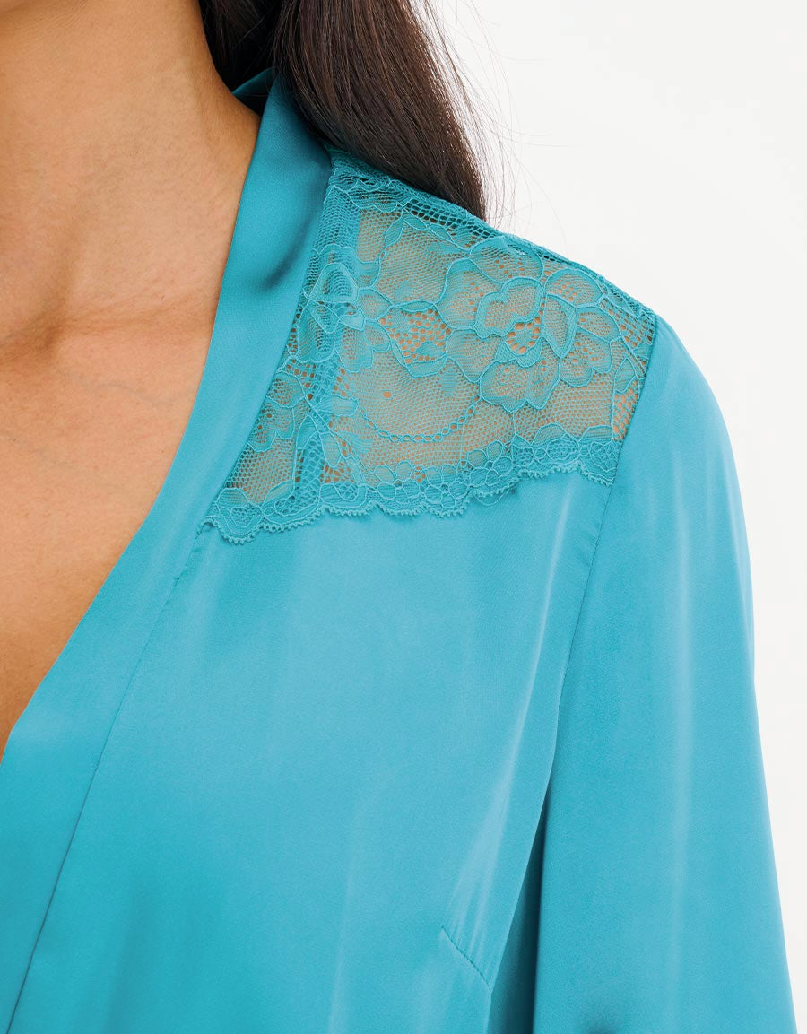 Satin Short Robe