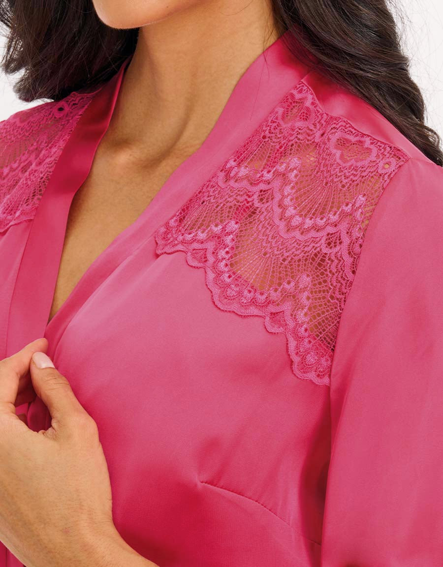Satin Short Robe