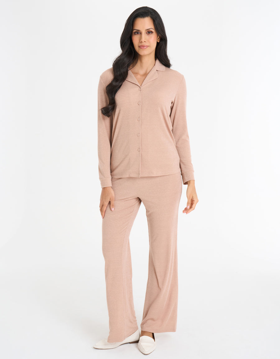 Rib Pajama Set