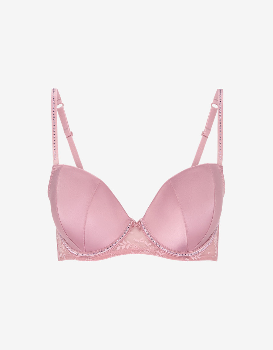 Satin Balconette Bra