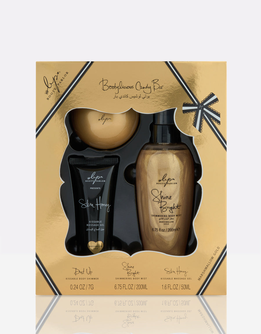 Bootylicious Candy Bar Marshmallow Gold Gift Set