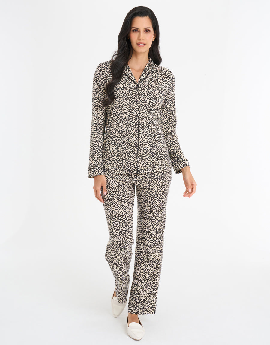 Cheetah Print Pajama Set