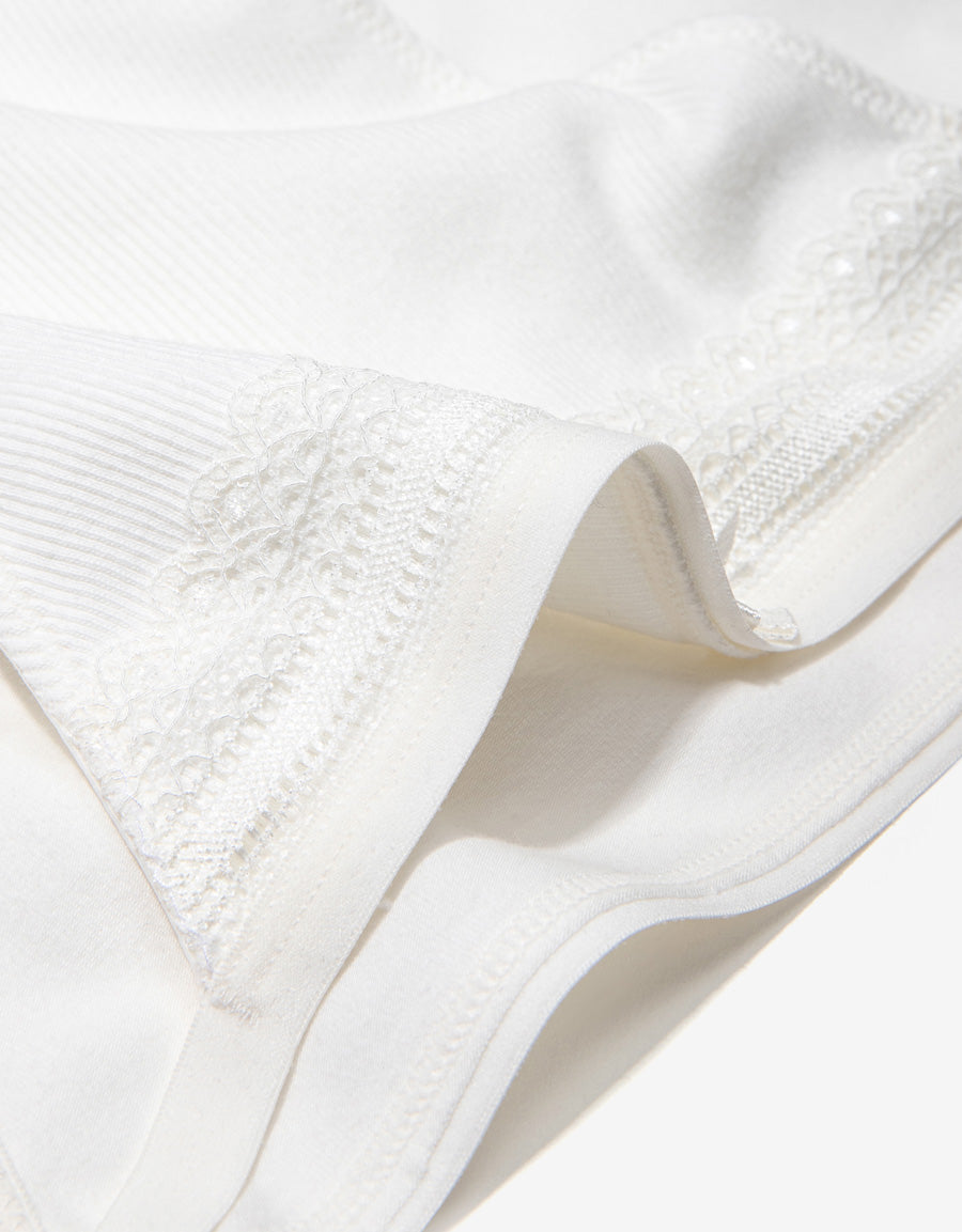 Cotton Tanga Panty in White