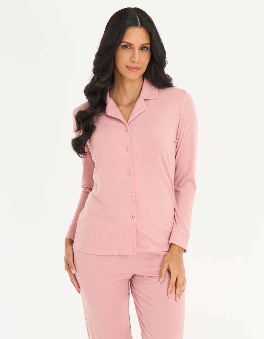 Ribbed Pajama Set
