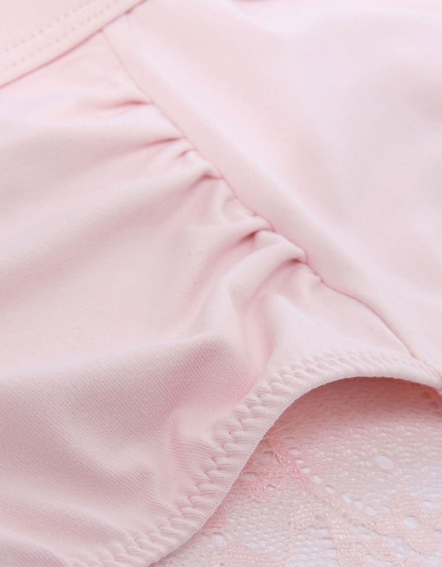 Lace-Trim Microfiber Hipster Panty