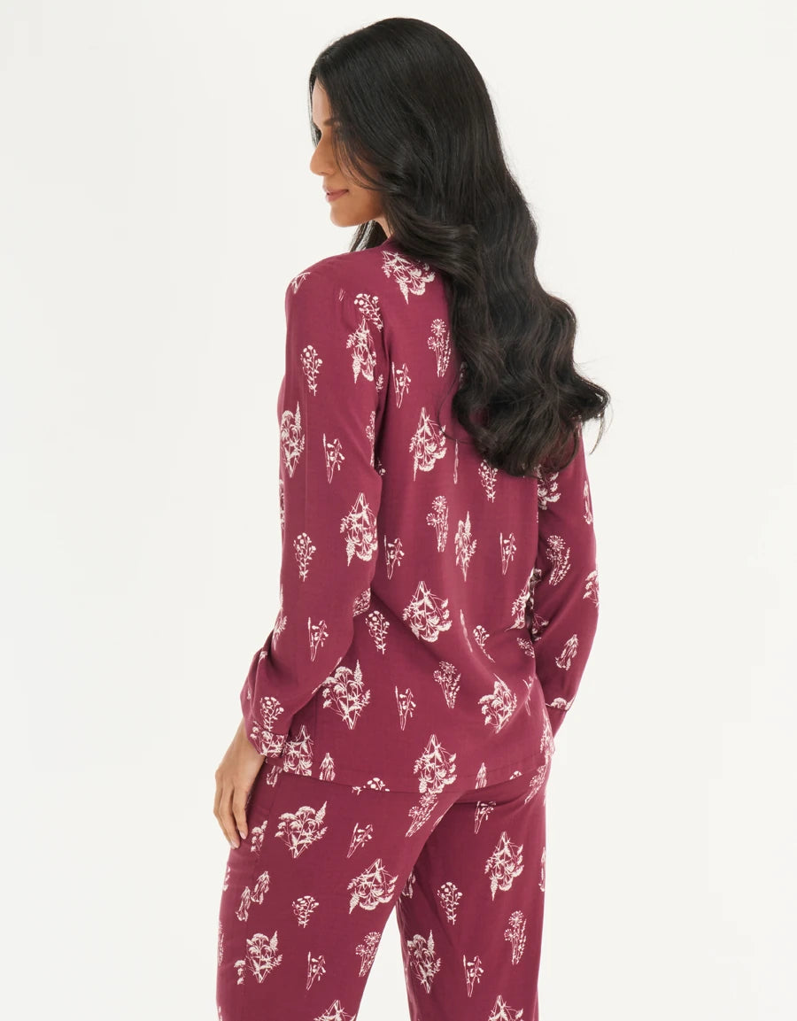 Floral Print Pajama Set