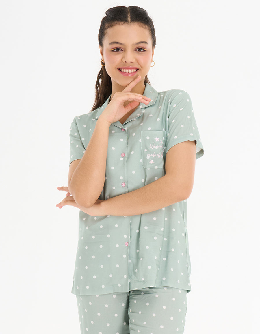 Short Sleeve Pajama Set