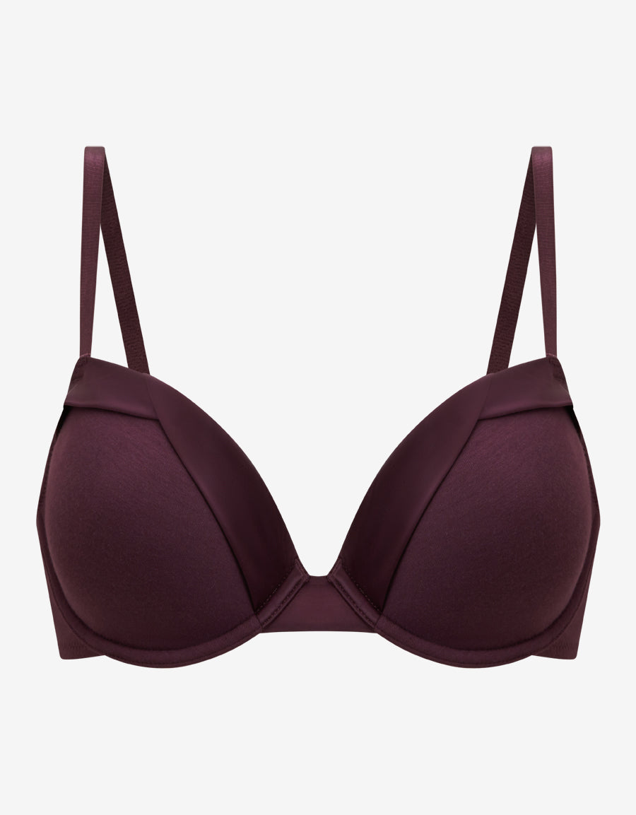 Cotton Plunge Bra