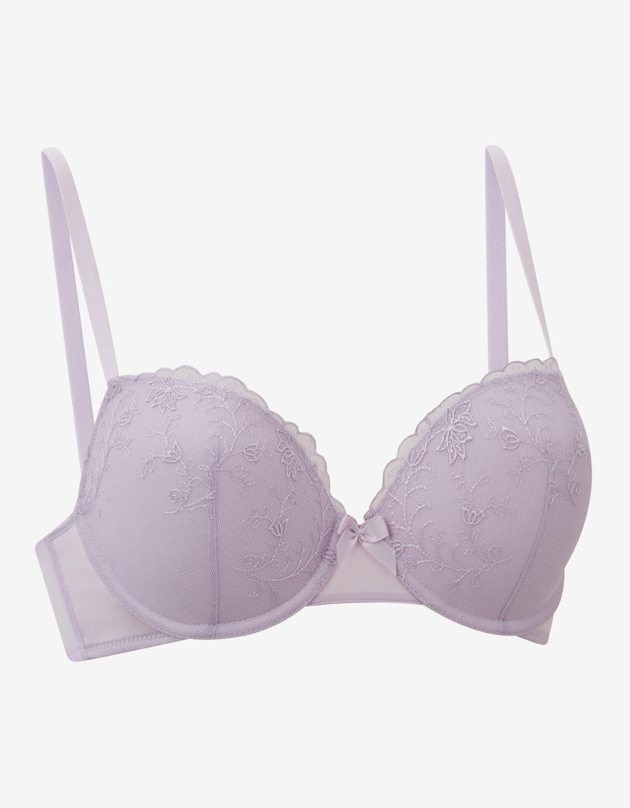 Embroidery Balconette Bra