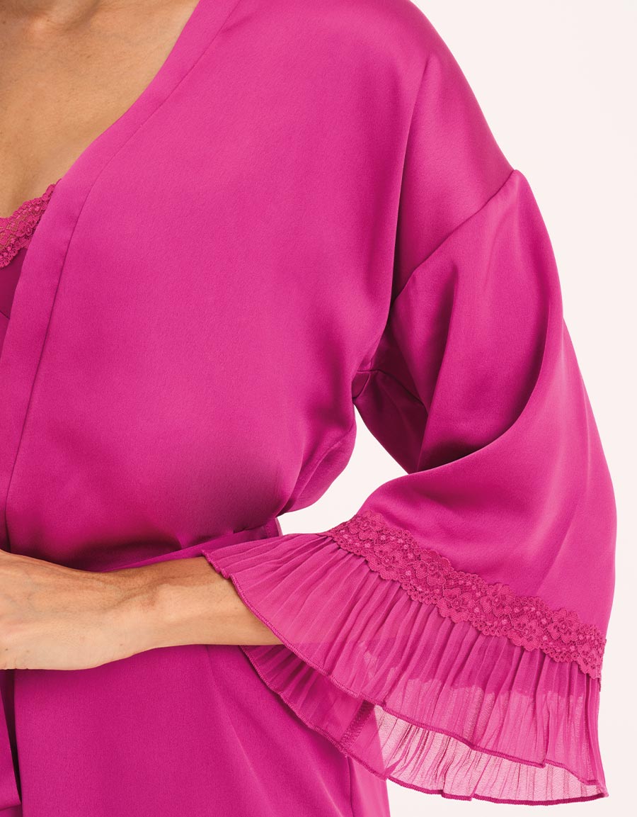 Satin Short Dress Set