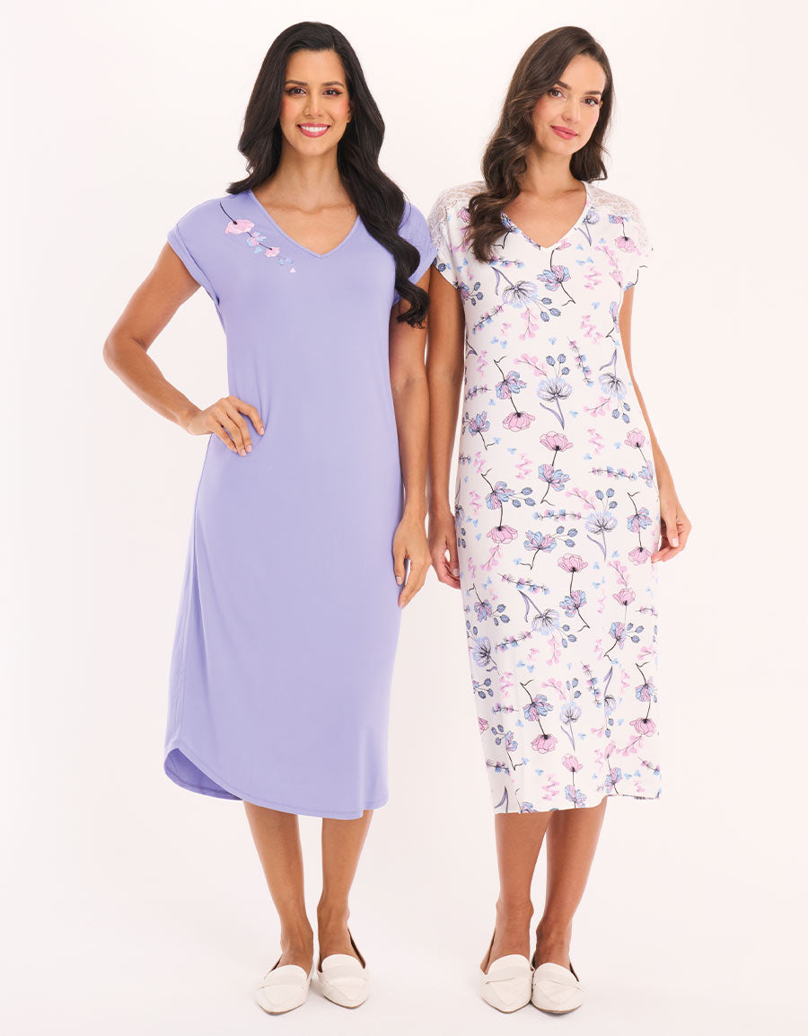 Floral 2 Long Dresses