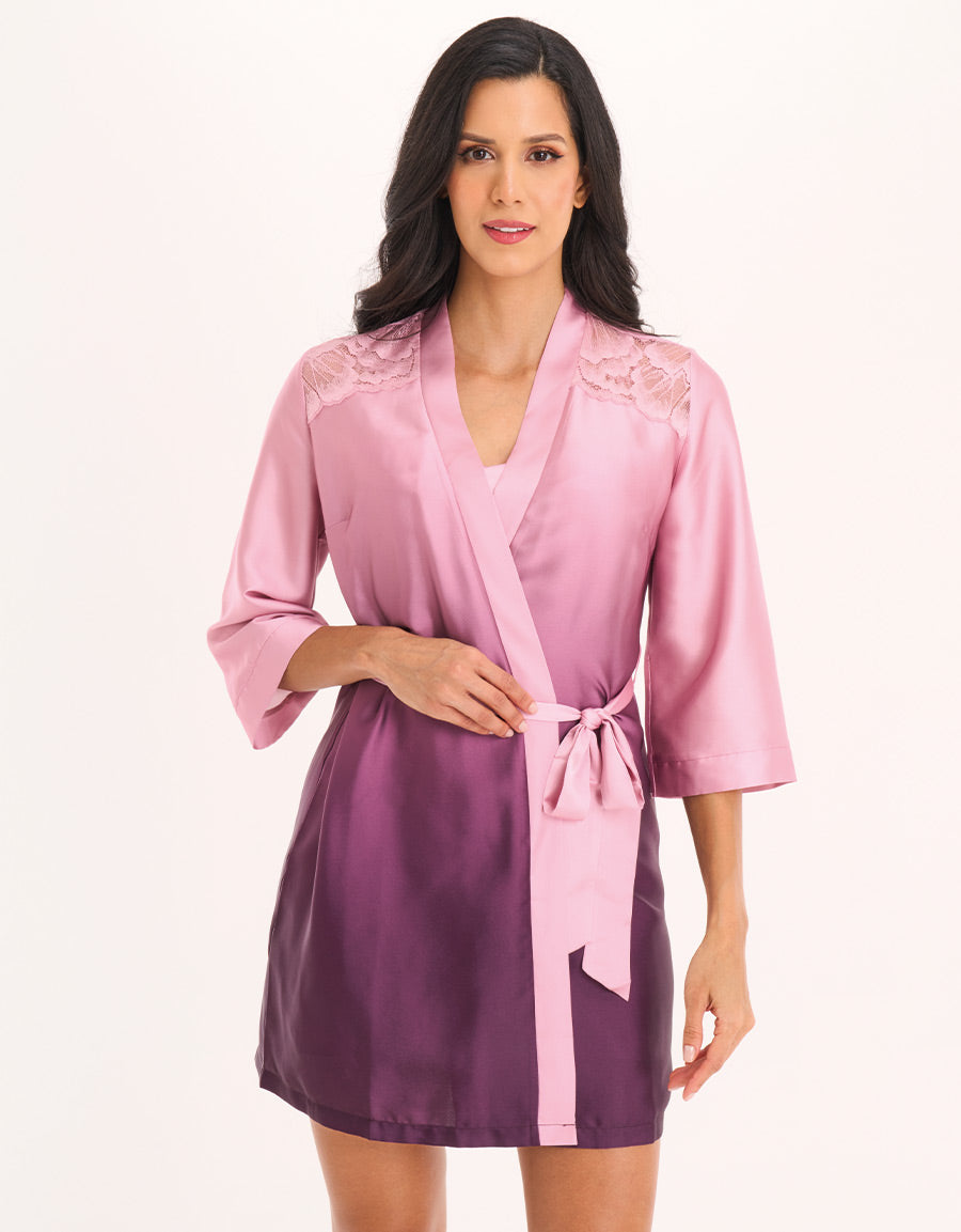 Satin Short Dress Set