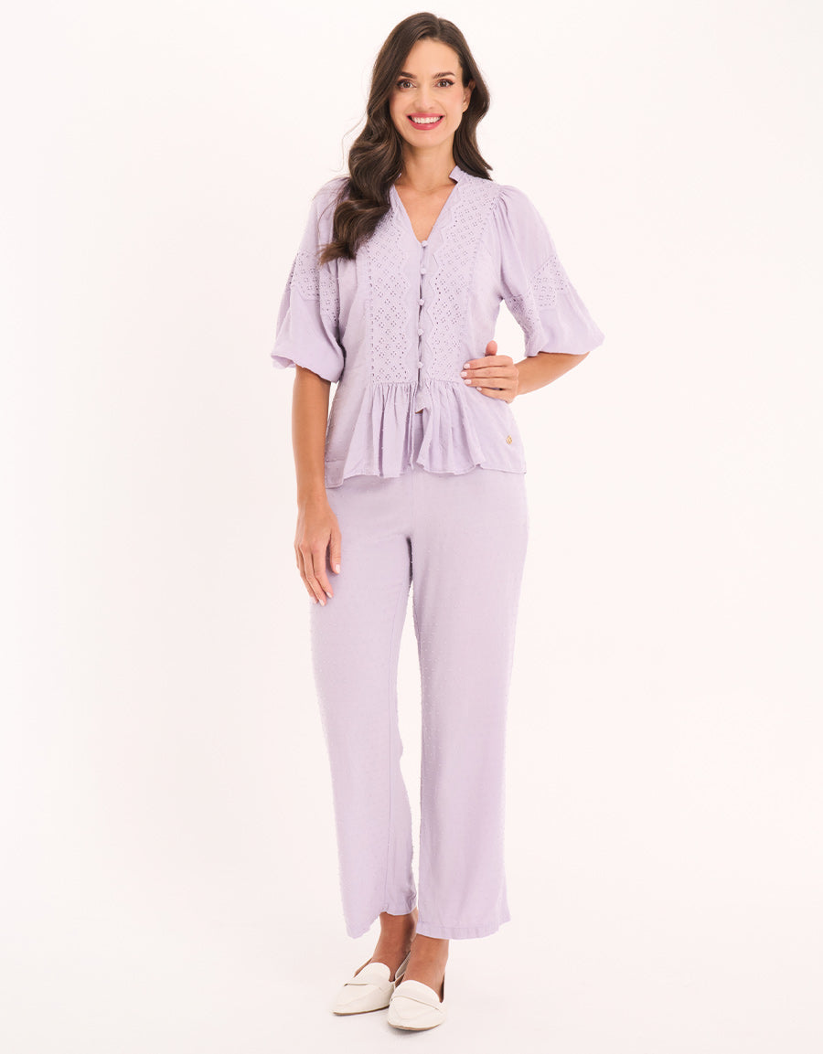 Lilac Pajama Set