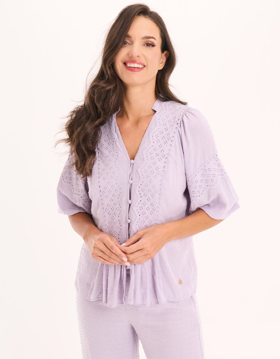 Lilac Pajama Set