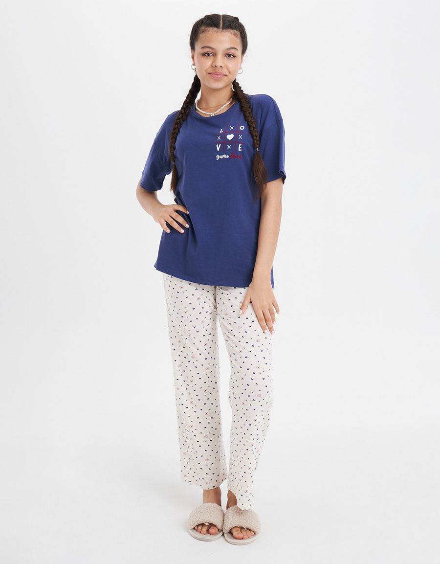 Navy Pajama Set