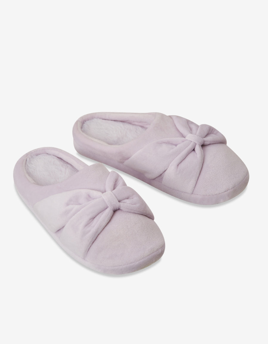 Lilac Closed Toe Slippers