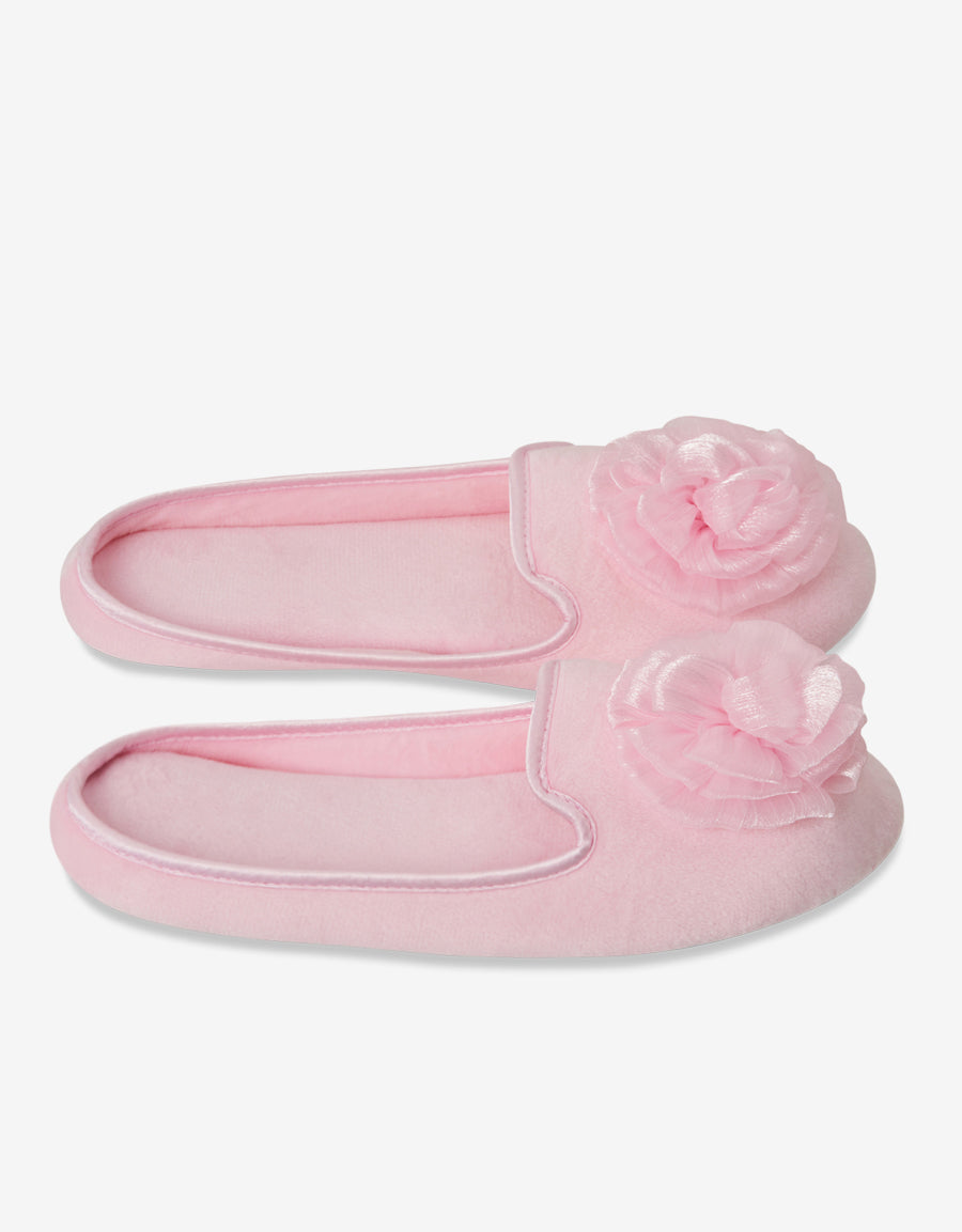 Pink Closed Toe Slippers