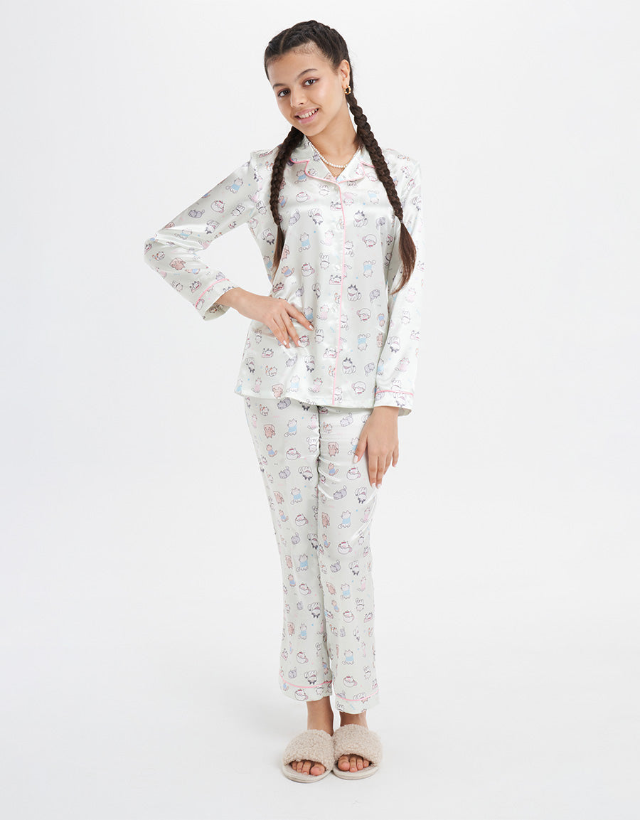 Satin Pajama Set
