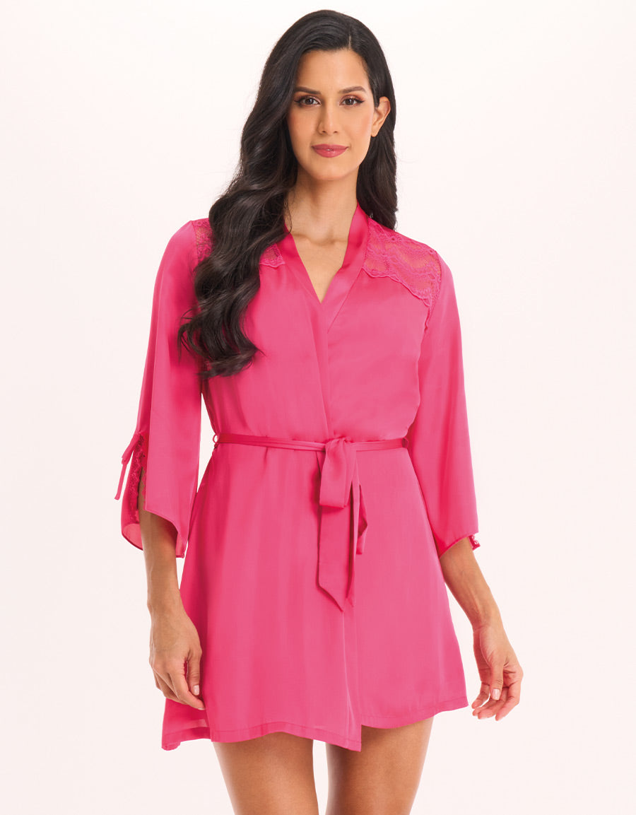 Satin Short Robe