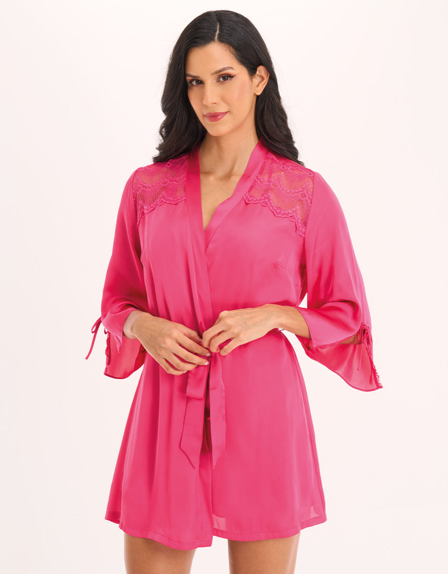 Satin Short Robe