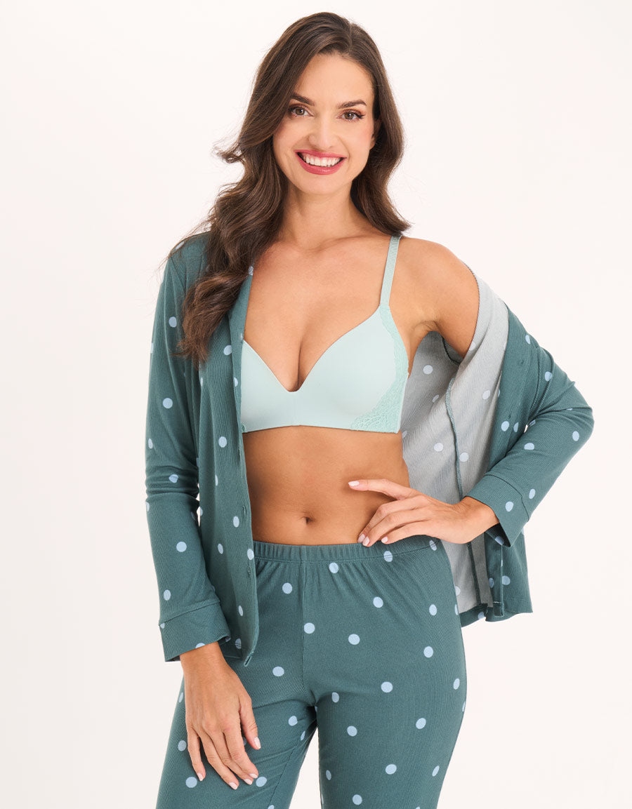 Ribbed Pajama Set