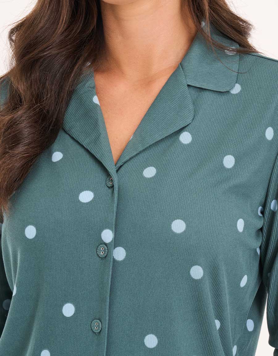 Ribbed Pajama Set
