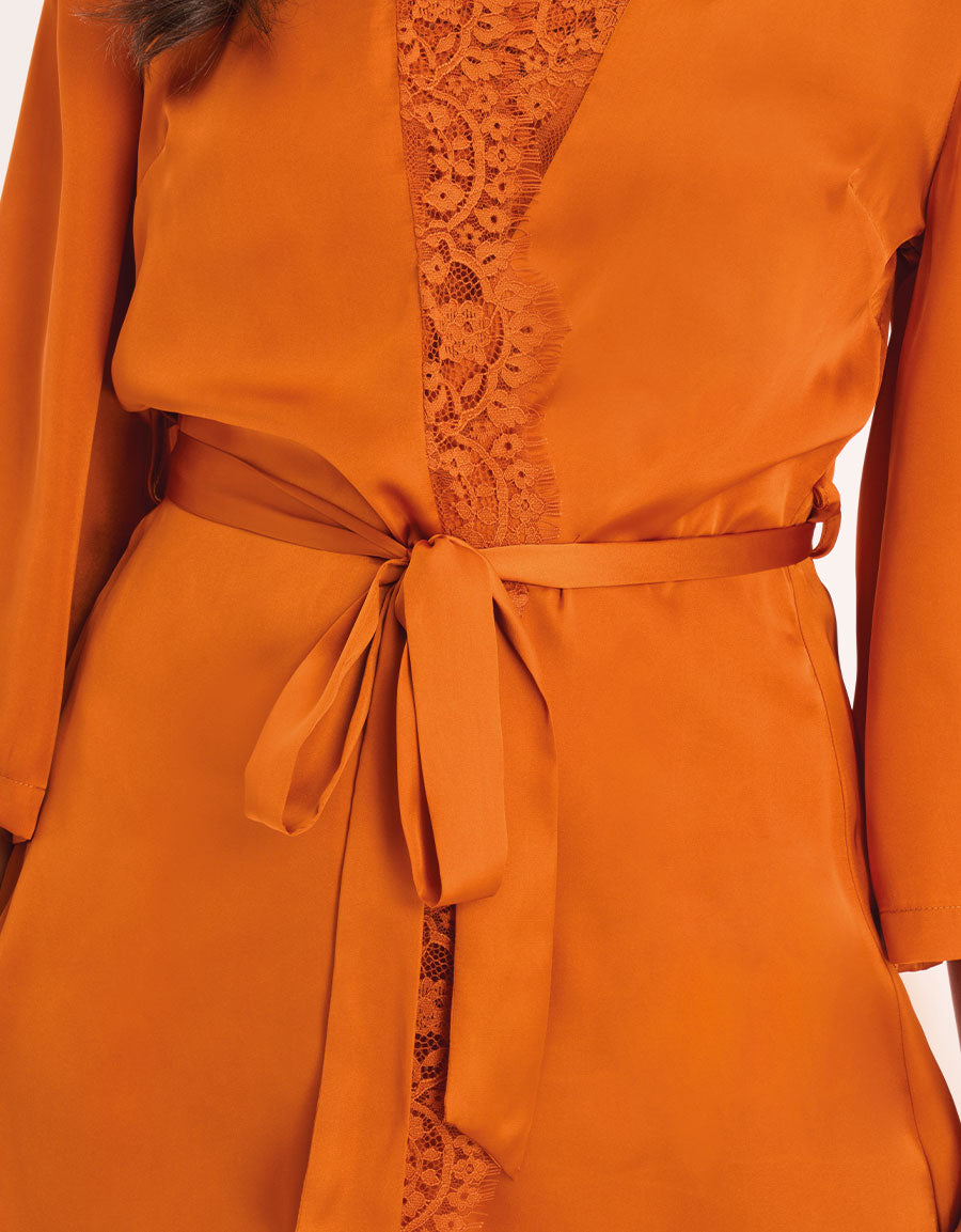 Satin Short Robe