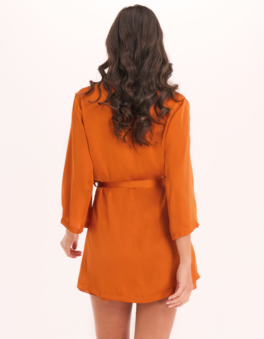 Satin Short Robe