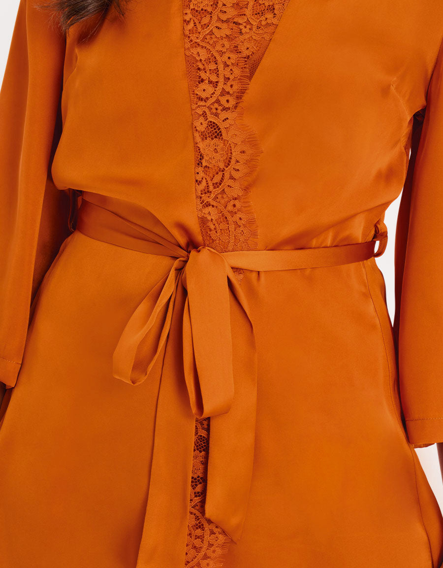 Satin Short Robe