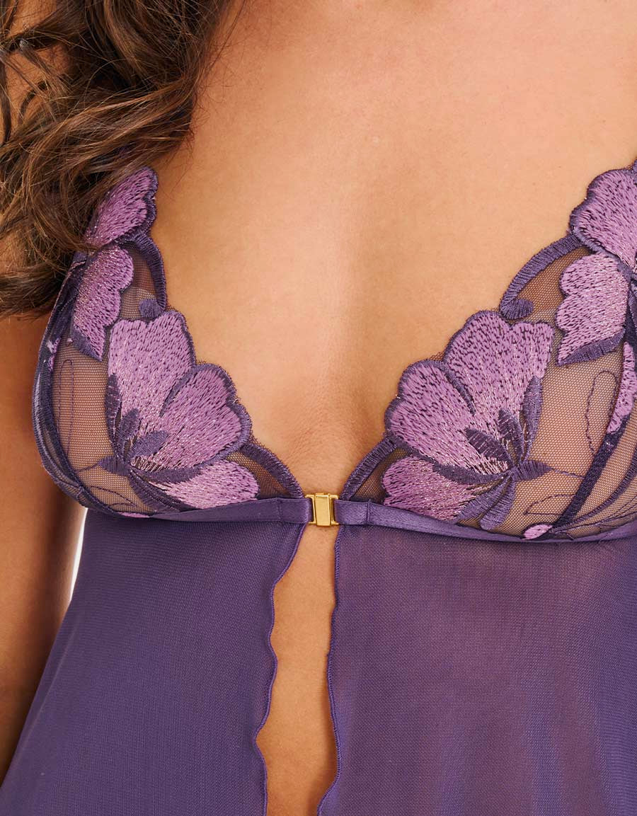 Mesh Embroidery Babydoll