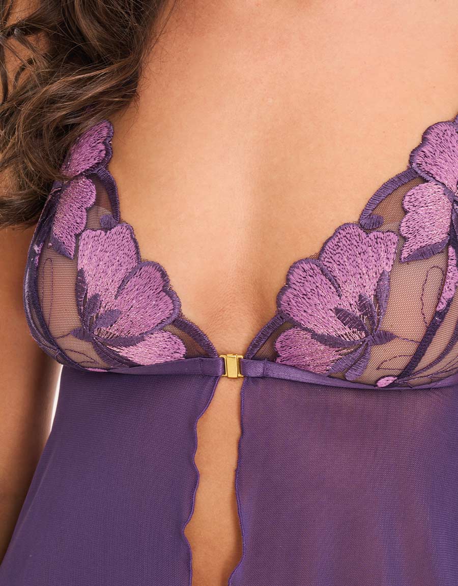 Mesh Embroidery Babydoll