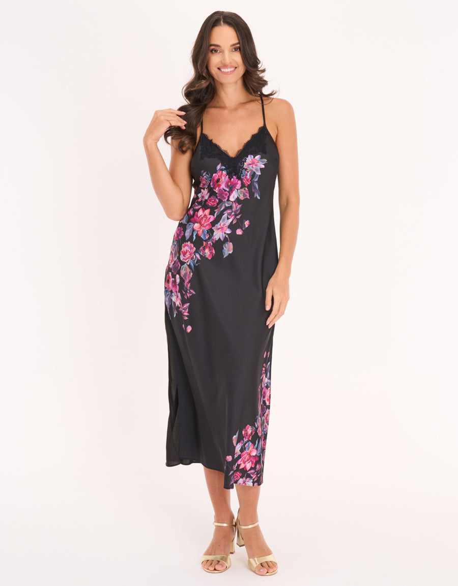 Satin Long Dress
