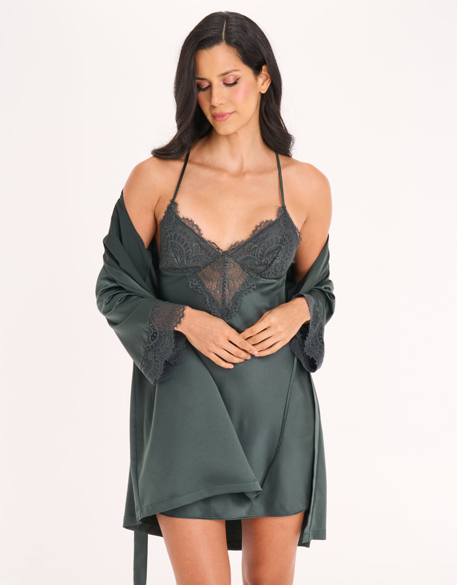 Satin Short Dress