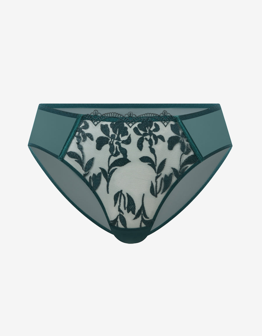 Satin And Embroidery Bikini