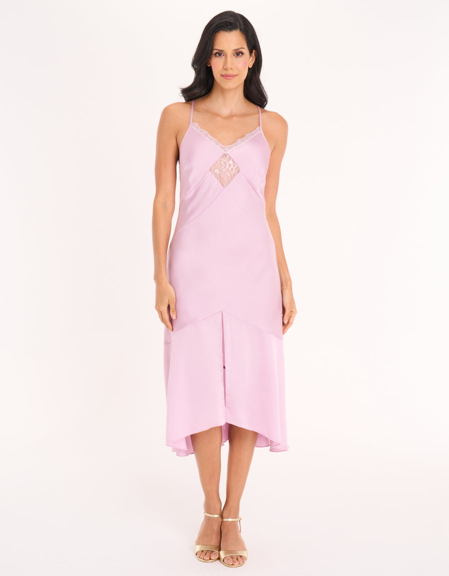 Satin Long Dress