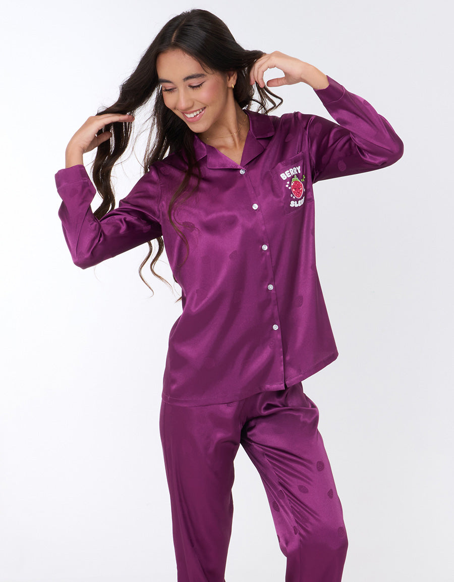  Satin Pajama Set