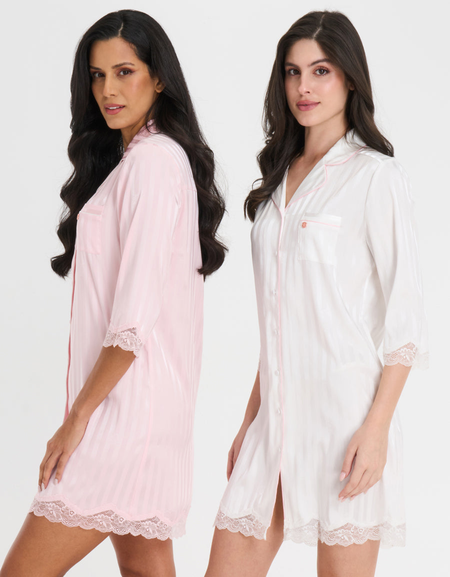 2-Pack Signature Satin Night Shirts
