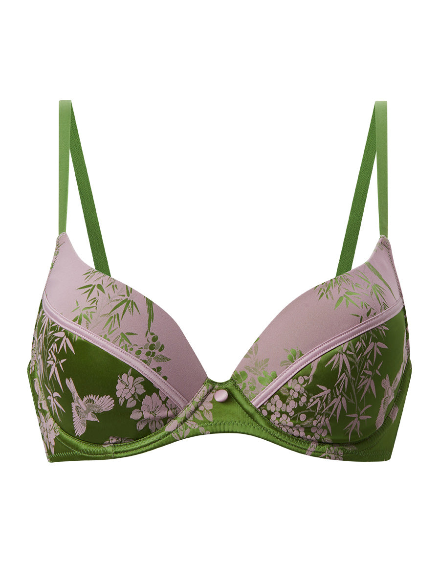 Satin Plunge Bra