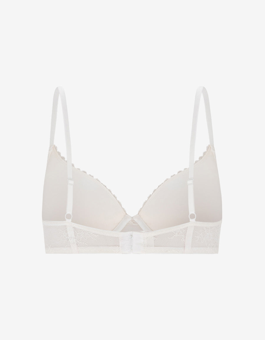 Embroidered Lace Bridal Plunge Bra