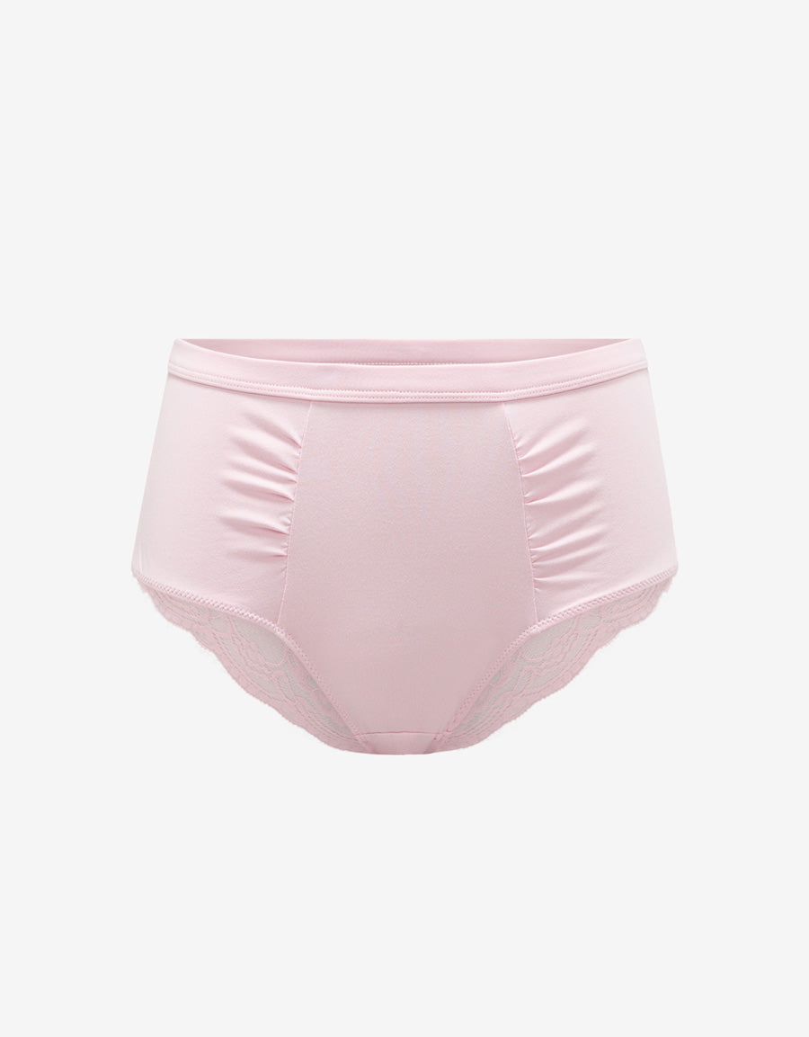 Lace-Trim Microfiber Hipster Panty