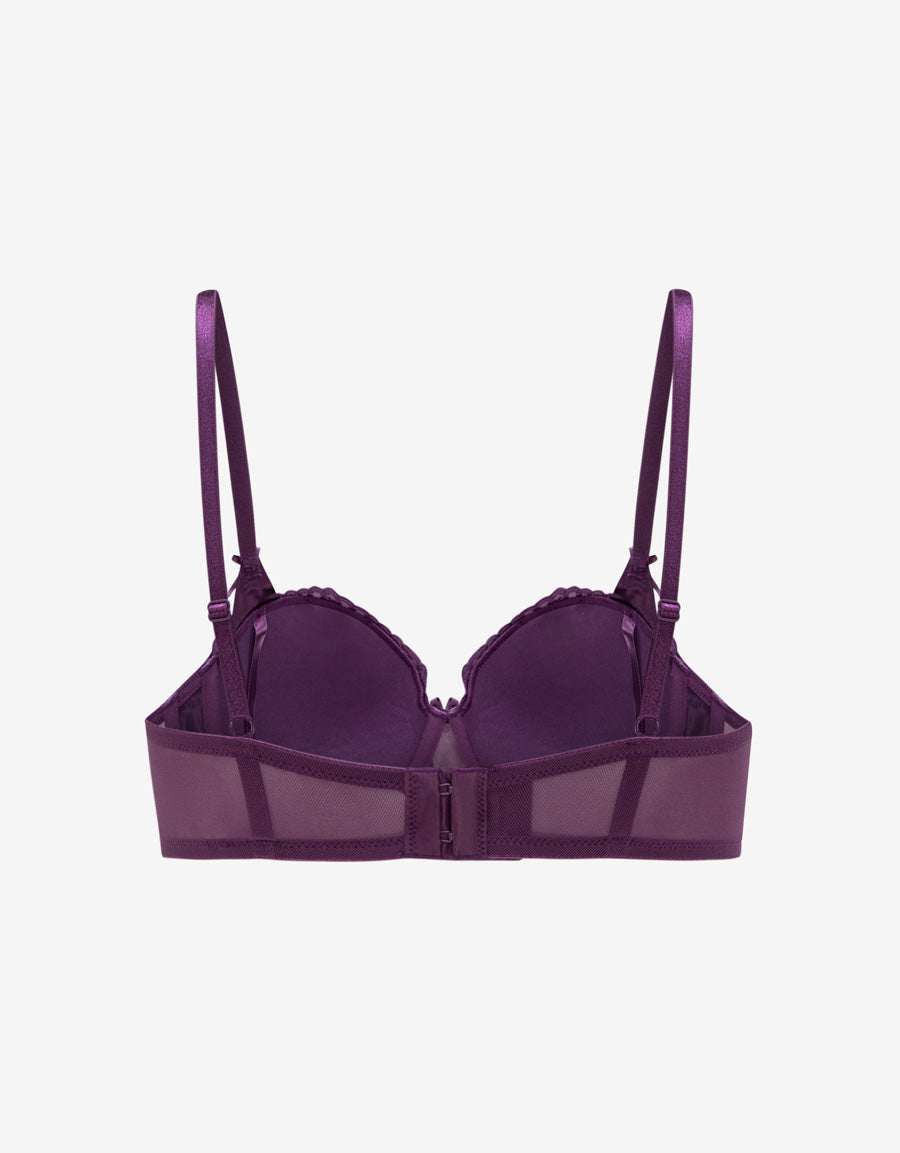 Embroidery Balconette Bra