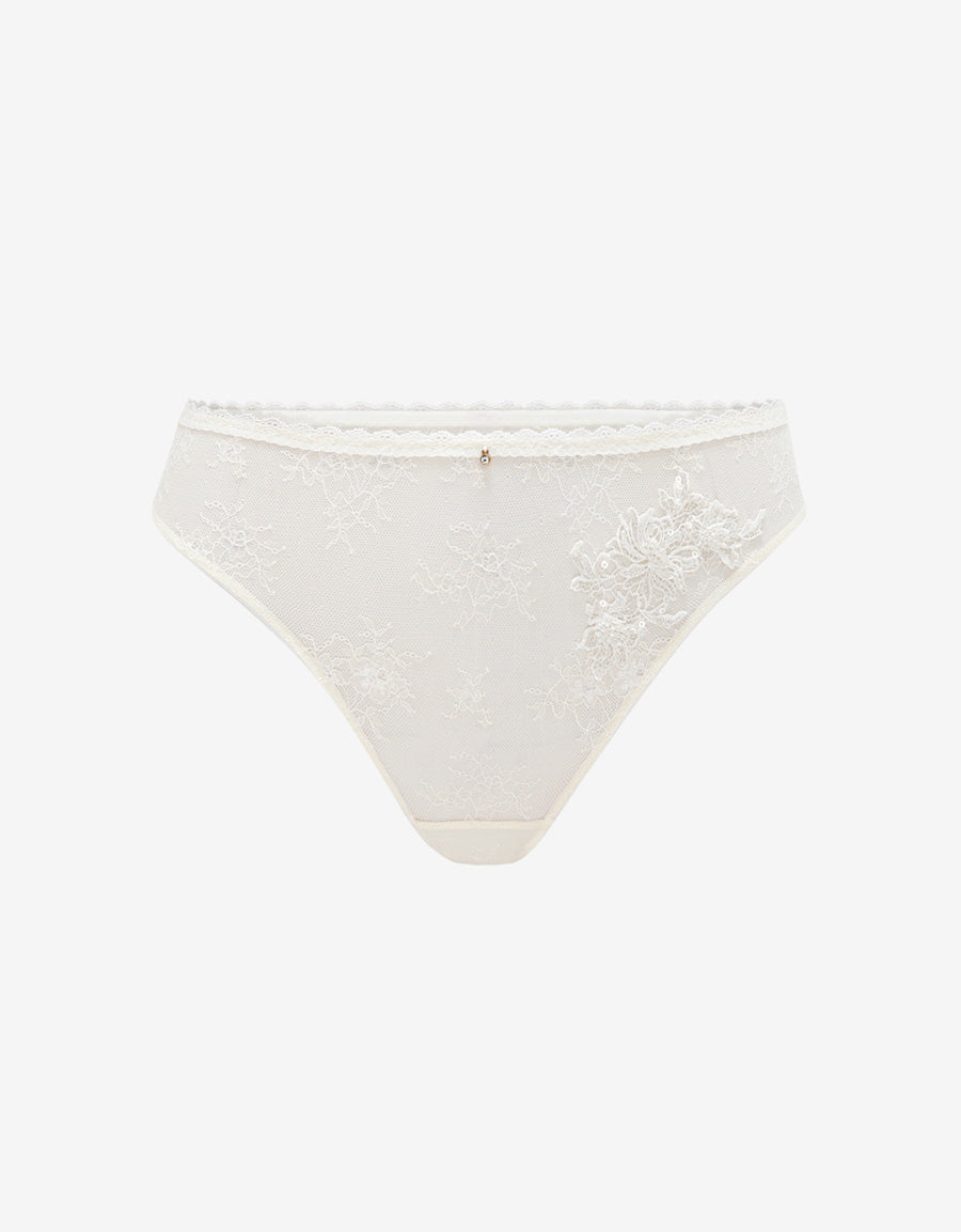 Lace Bridal Thong Panty