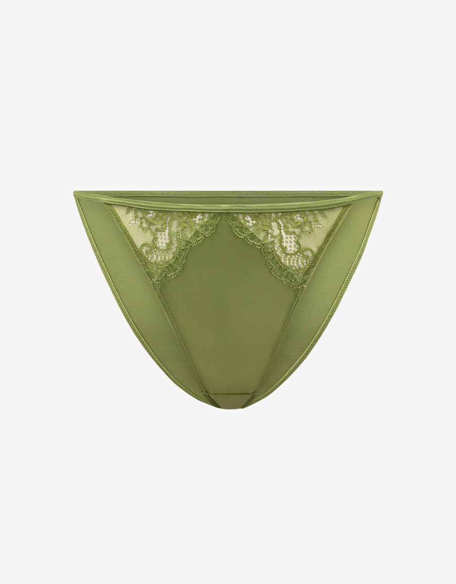 Lace-Trim Tanga Panty