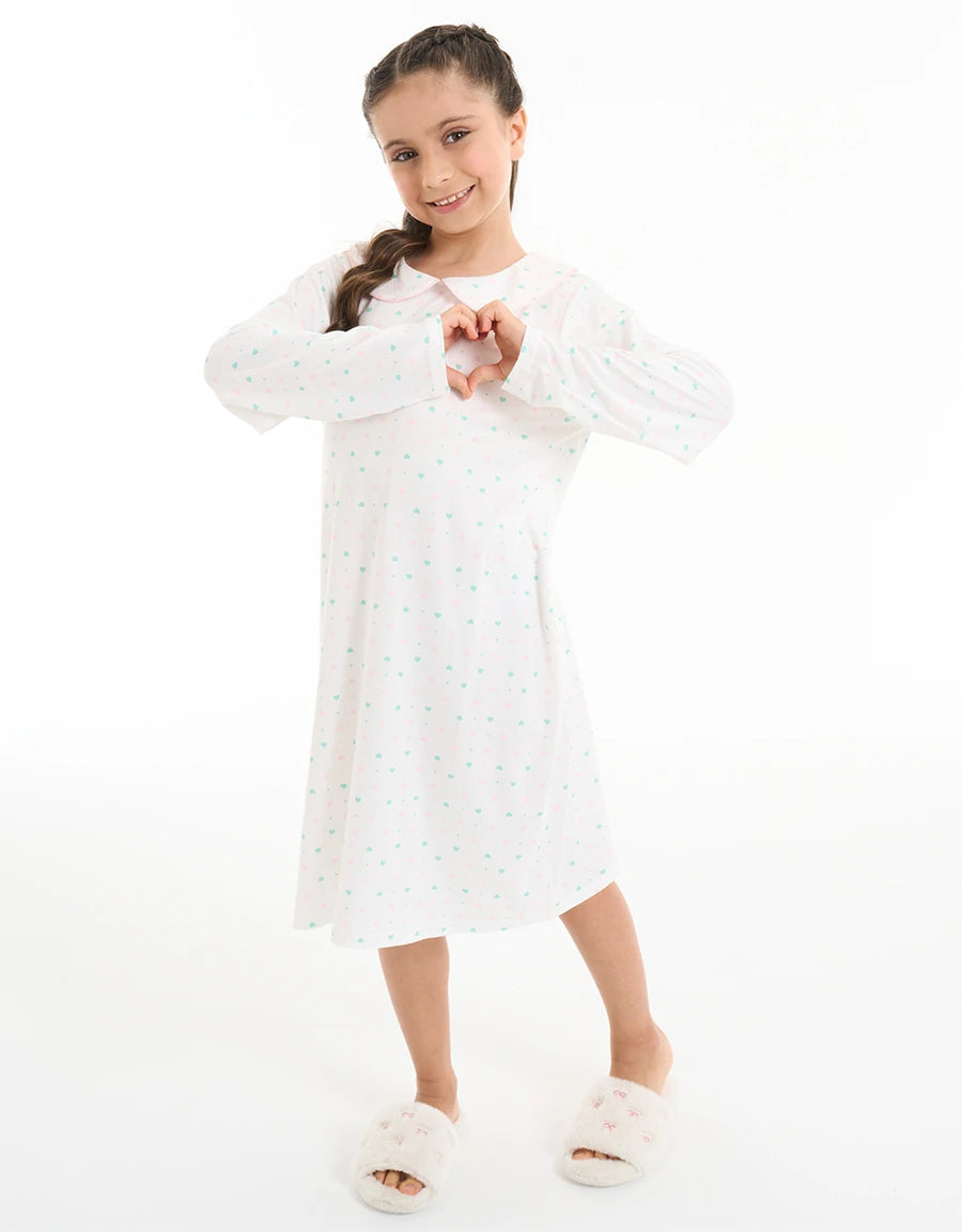 2-Pack Little Hearts Sleep Dresses