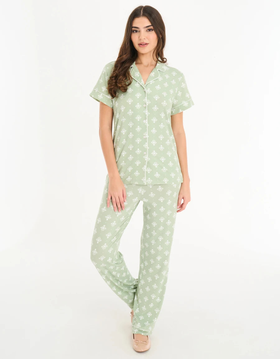 Floral Print Pajama Set